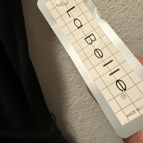 Vintage La Belle rose-embroidered black dress | Size Med - Picture 7 of 10